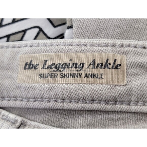 AG 31R Legging Ankle Skinny Jeans Denim Beige Stretch Mid Rise EUC - Picture 11 of 14